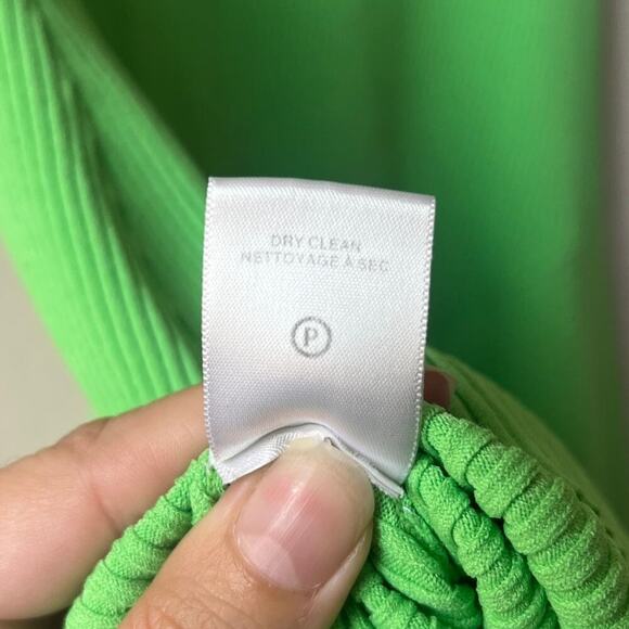 A.L.C. Jamie Ribbed Asymmetrical Midi Skirt in Green Size XS - Picture 5 of 5